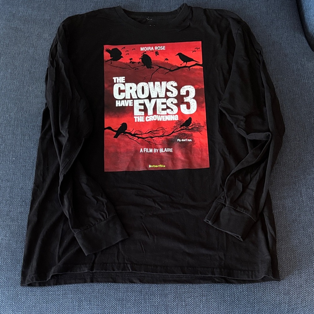Moira Rose Black Long Sleeve Tee - The Crows Have Eyes 3
